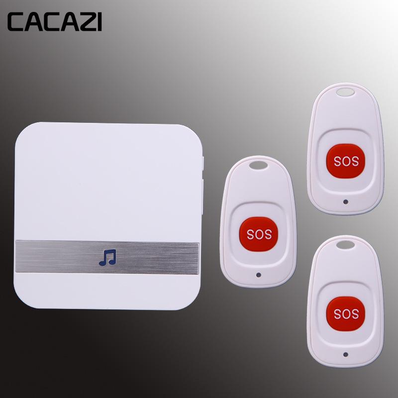 Smart Home Wireless Alarm & Doorbell for Elderly and Postpartum Care White