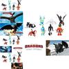 Dragon Toy Set 8-piece Night Fury Pvc Figures For Kids 4-6)