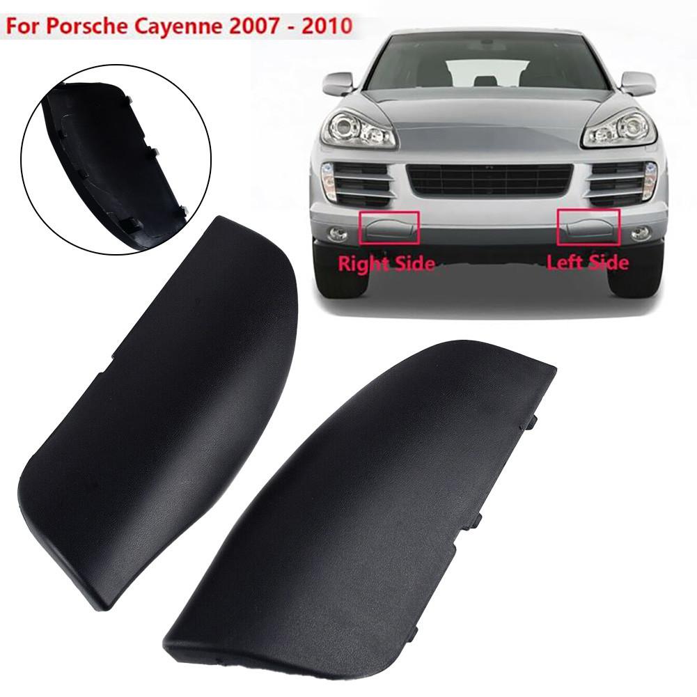 Bumper Tow Hook Cover Hot Nice Top Kits 2008-10 Plastic 2pcs 2pcs/set 95550515610 Unpainted For Porsche
