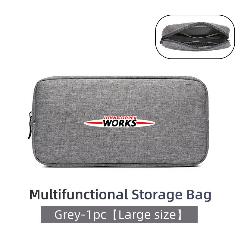 Car Digital Data Line Box Travel Organizer Trunk Storage Bag For MINI Cooper R53 R52 R50 One JCW Clubman Countryman WORKS