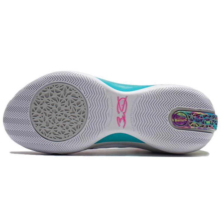 New LiNing Shadow 3 Anti Slip Wear Resistant Low Top Basketball Shoes Standard White ABPS041-3