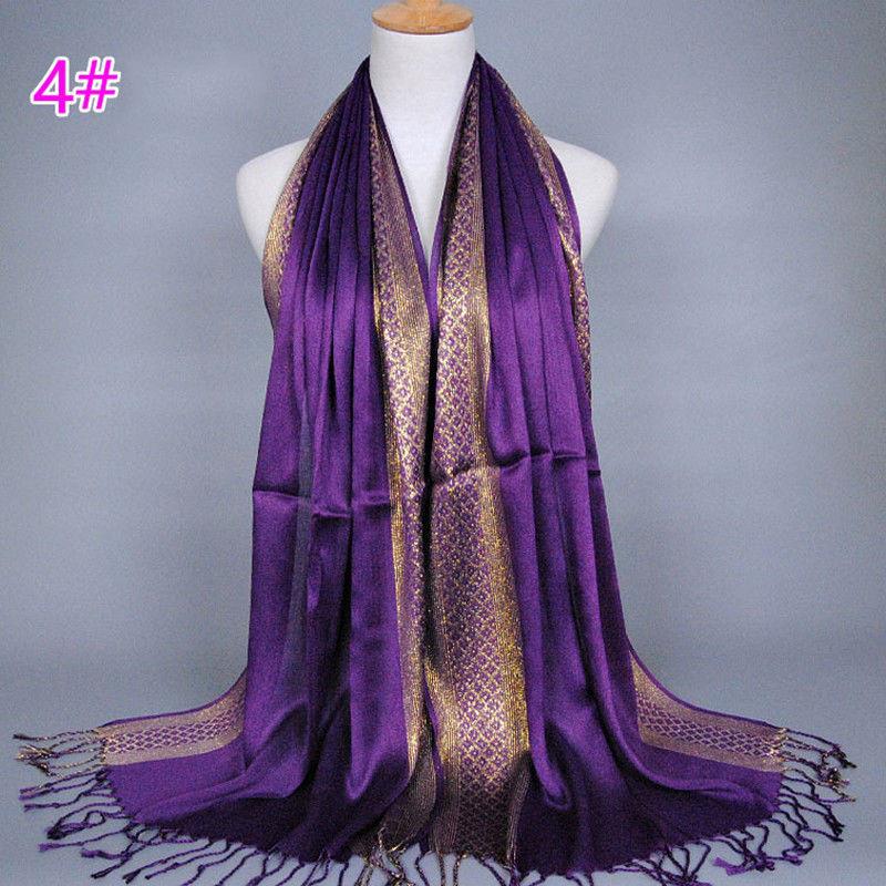 Hijab Pashmina Wrap Scarf Shawl Stole Scarves Cotton ^D Tassel Long Hijab Pashmina Wrap Scarf Shawl Stole Scarves Cotton ^D Tassel Long