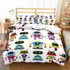 Carton Robot Comfortable Quilt Cover +pilowcases Children Kids Bedrom Soft Duvet Cover Sets Twin Ful Quen Warm Comforter Cover Fairy Tale World Sky