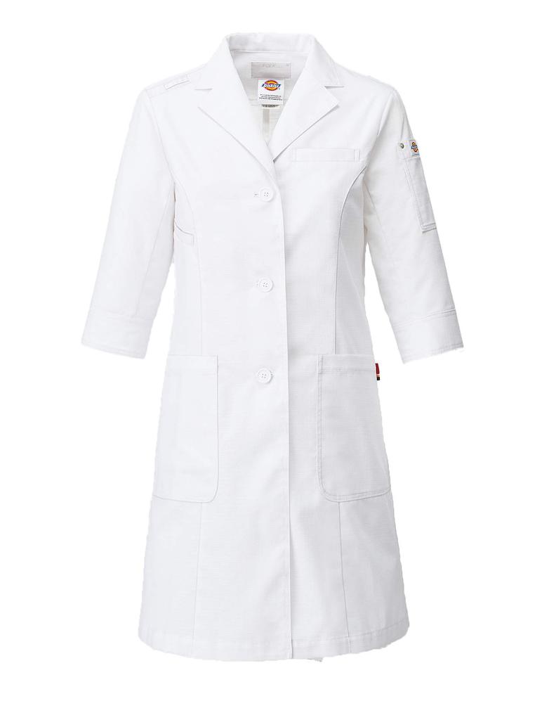 Dickies Women's Single Coat, 2533PR, White, Size M (Japan)