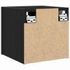 Wall Mounted TV Shelf 2 pcs Black Oak 30.5 x 30 x 30 cm