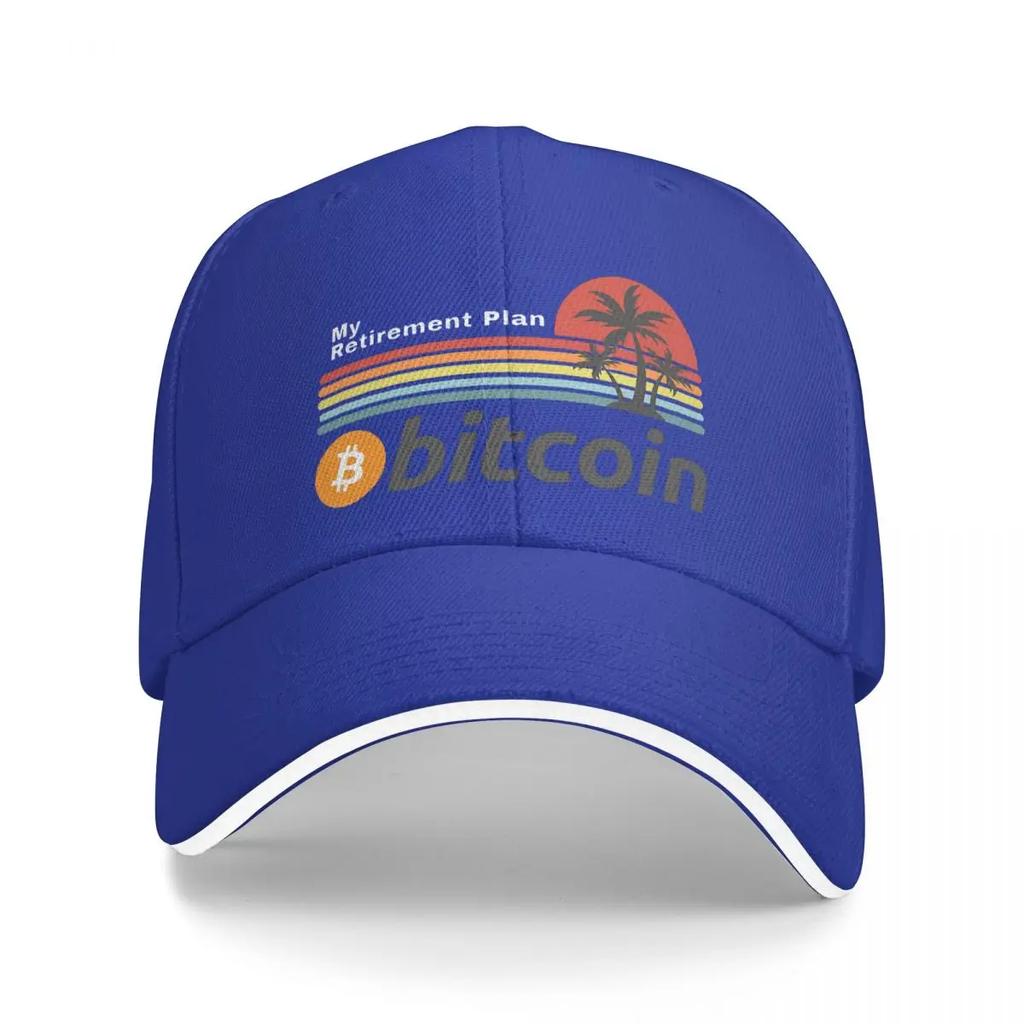 Bitcoin Cryptocurrency Art My Retirement Plan Dad Hats Pure Color Womens Hat Sunprotection Baseball Caps Peaked Cap