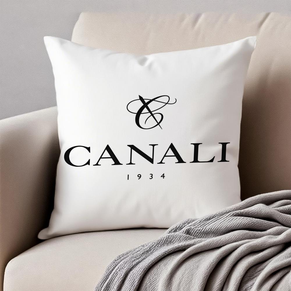 

Classic Italian Brand CCanali Cushion Cover Pillowcase Antidustmite Invisible Zipper Short Plush Sofa Cushion 30X30cm