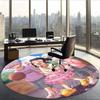 Kpop Demon Hunters (14) Round Office Rug Decorative Floor Rug for Office Bedroom Living Room and Home Space