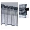 Yousheng Short Curtain Wear Rod Style Scratch-Proof Wrinkle-resistant Non-fading Tear-Resistant Rhombus Lace Mesh Short Curtain for Cafe