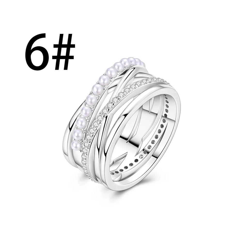 New 925 Silver Pearl Set Charms Ring Heart Earrings Beads Romantic Pendant Fit Bracelets Necklace Fine Jewelry Gift