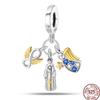 Copper Devil'S Eye Fatima Hand Charms Beads Tarot Cards Pendant Fit Original Bracelet Women Diy Jewelry Accessories