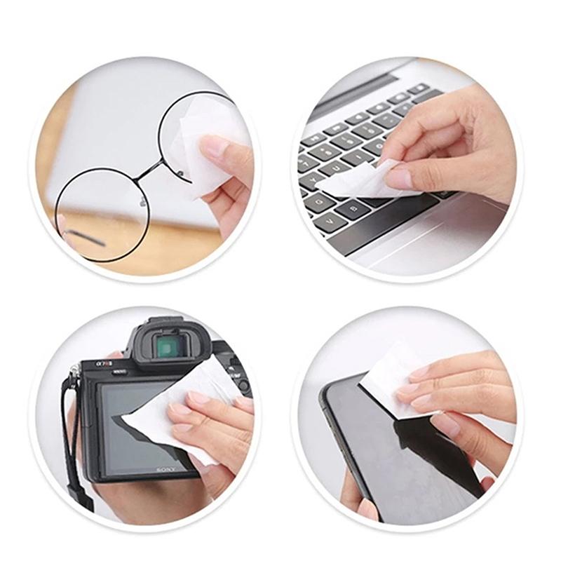 50/100/200Pcs High Quality Cleaning Cloth Glasses Cleaner Cleaning Cloth For Glasses Cloth Len Phone Screen Cleaning Wipes
