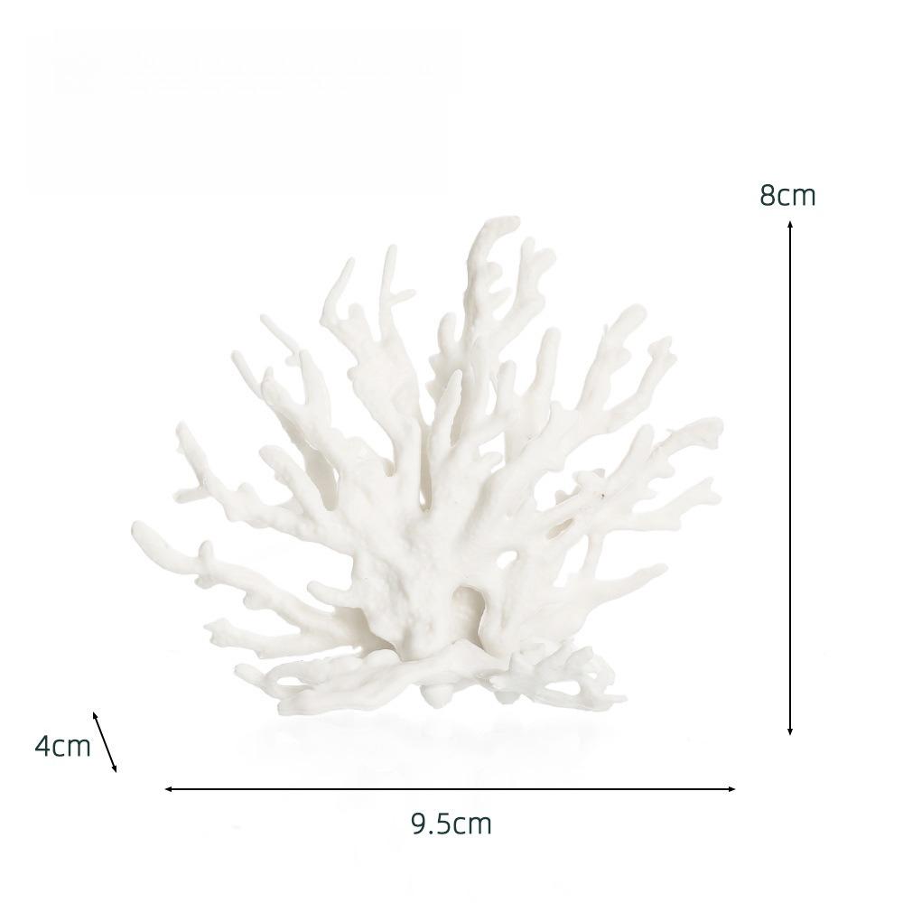 

1 шт. Искусственный коралл, ПВХ Имитация кораллового рифа, Искусственный коралловый декор для аквариума, Коралл для украшения маленького аквариума белый