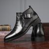 Autunno Stivaletti da Uomo di Alta Qualità Taglia Forte 48 Stivali Eleganti da Uomo Punta Affusolata Business Casual Scarpe in Pelle Stivaletti Chelsea da Uomo