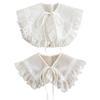 Casual Decorative False Shirt Collar Women Dress Collar Choker Blouse Collar Girls Fake Collar In Woven Organza