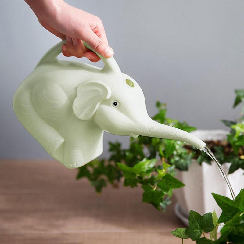 Cute Plastic Elephant Shape Watering Pot Can Plant Outdoor Irrigation Gardening Tools Household Small Water Spray Pot