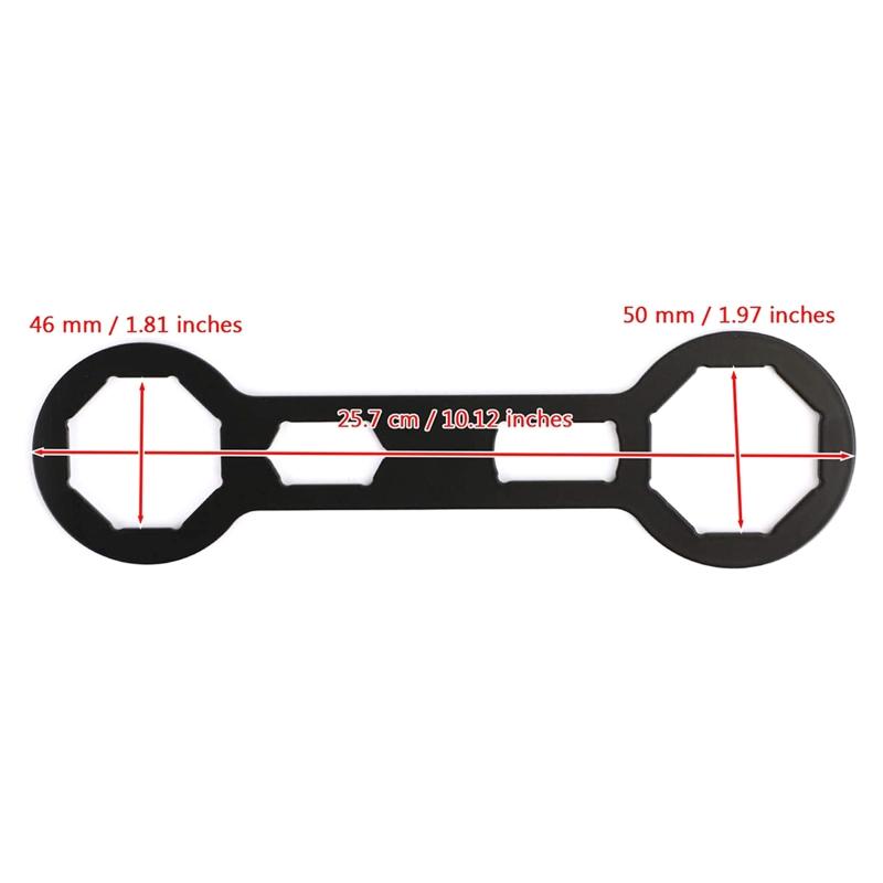 Professional Fork Cap Wrench Motorcycle Suspension Tool 46mm/ 50mm 1.81in/2.16in for CRF250R CRF450R CRF450