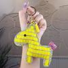 Cute Rhinestone-Studded Pony Keychain Car Keychain Women'S  Bag Charm Small Gift