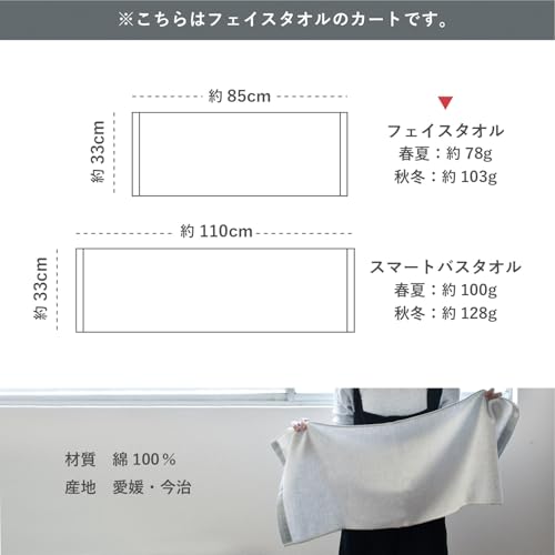 Tramparan Seasonal Towel Set - Oriori Face Towel, Autumn/Winter, 4-Piece Set (Dark Gray)