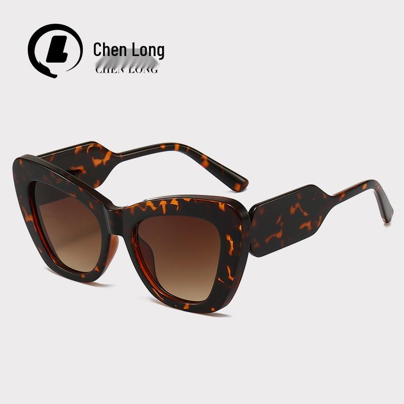 

D-Style Butterfly Women s Sunglasses: Large Frame, UV Protection, Trendy European and American Design (Model 8230)