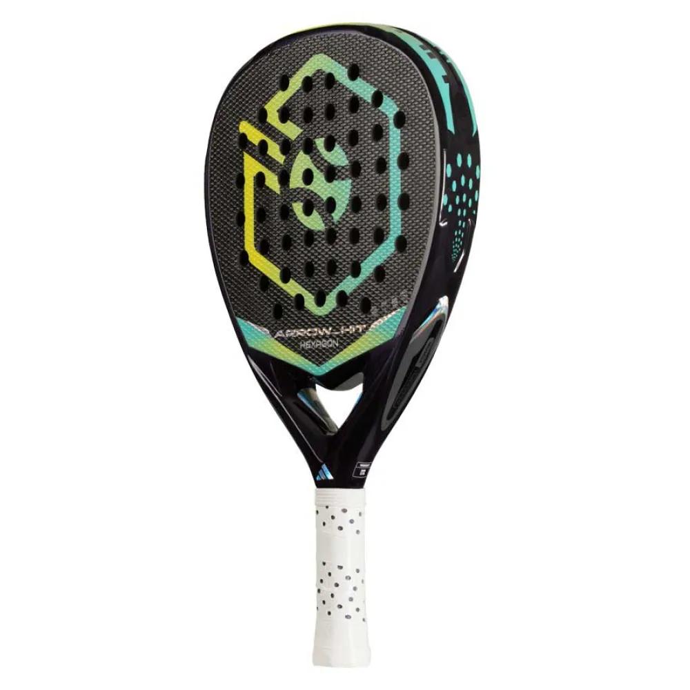 Adidas arrow hit hexagon padel racket 100% carbon green