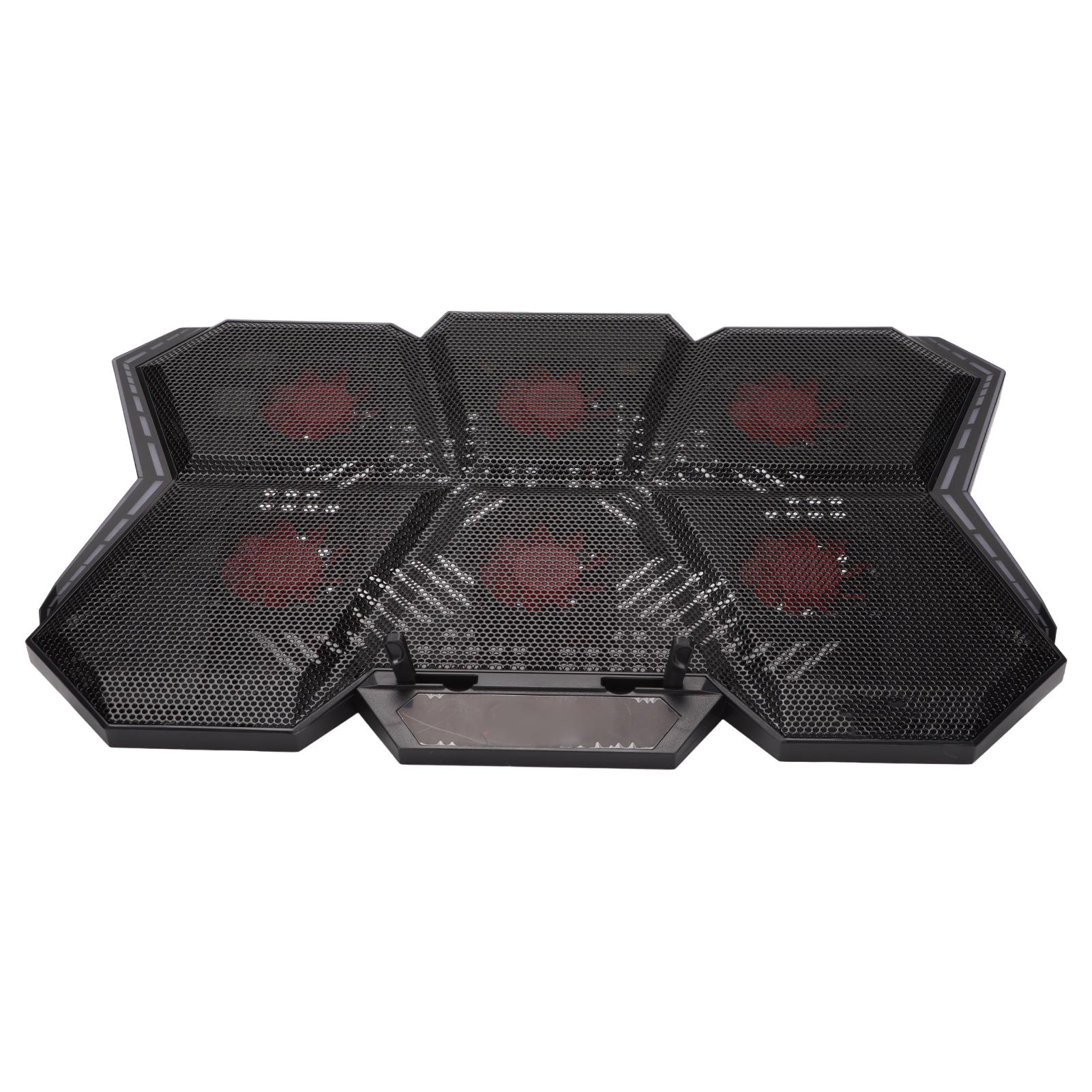 

Кулер для ноутбука 2600+-10% об/мин 73.25CFM 6 бесшумных вентиляторов с регулировкой высоты и двумя портами USB для