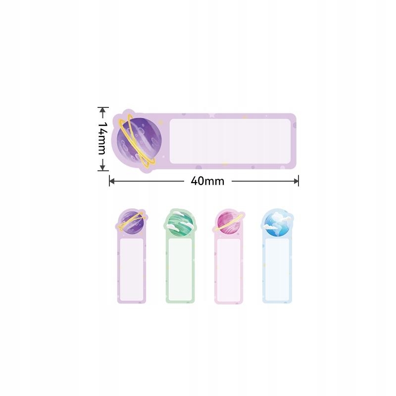Niimbot Labels Stickers 14*40Mm 160Pcs Planets