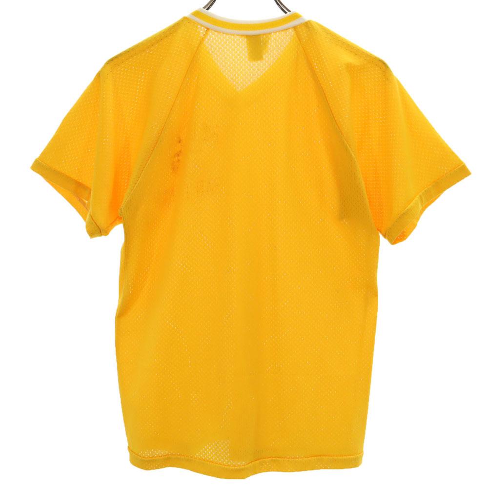 BUSHWAKKER 80s Made in USA Vintage Short sleeve V-neck mesh T-shirt S Men's Used