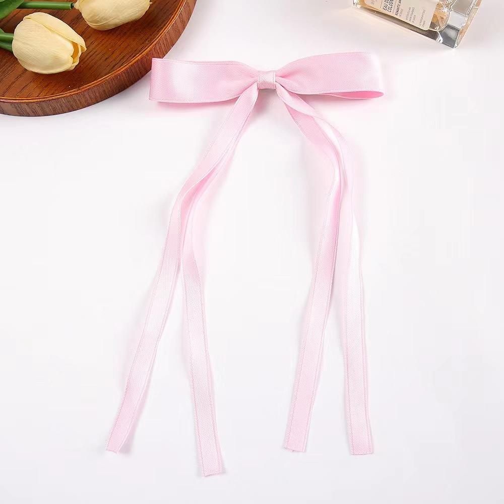 2pcs  New Cute Ribbon Bow Headband Long Tassel Hair Clip Women's Hair Accessories Girls Party Headwear Side Clips