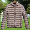 2023 Winter Lightweight Down Jacket for Plus Size Middle-Aged & Elderly, Short Hooded Style, Fits Up to 200 Jin