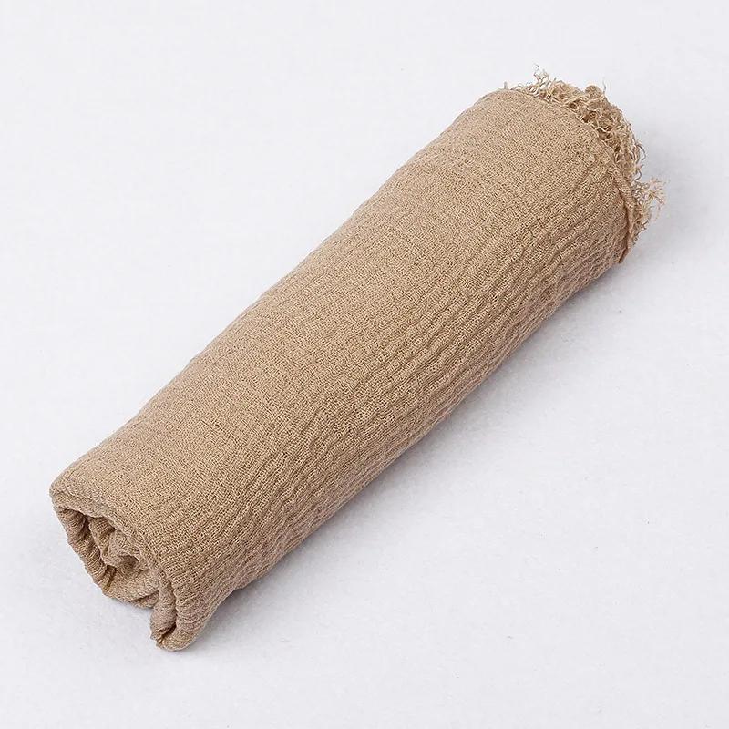185*90cm Candy Color Cotton Linen Long Scarf Hijab Pashmina Lady Shawls Wraps Head Scarves Neck Bandana Men Scarf/Black Scarves