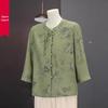 Women's Summer Seven-Sleeve Shirt - Mid-Aged & Elderly, Chinese Style