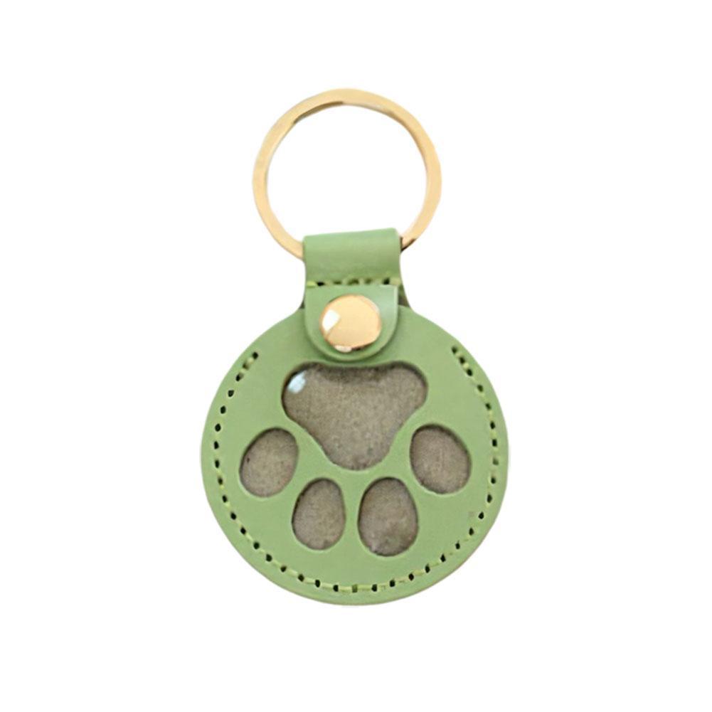 1Pcs Japanese Style Pet Hair Storage Leather Case Cat And Dog Commemorative Key Pendant DIY Name ID Card Creative