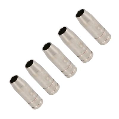 5pcs MIG MB15 Conical Nozzle Shroud Style Welding Welder Gas Push On Accessories
