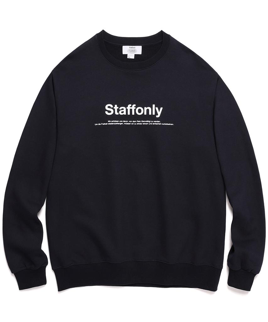 STAFFONLY Big Logo Crewneck (Navy)