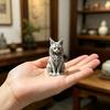Vitrine Kattenbeeldje 3D Geprint Maine Ornamenten voor Tafeldecoratie