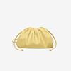 Burgundy Ruched Cloud Bag Women's Chic Underarm Dumpling Purse