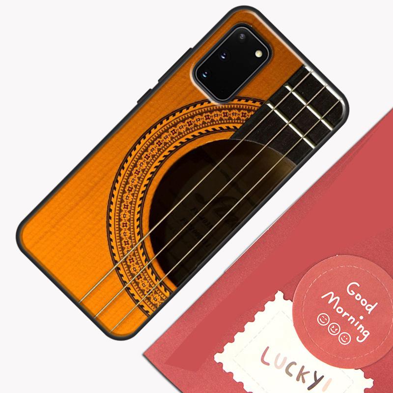 Classic Wood Guitar Phone Case For Samsung Galaxy S25 S26 Ultra S20 S21 S22 S23 S24 Plus S9 S10 S25 FE Cover Shell