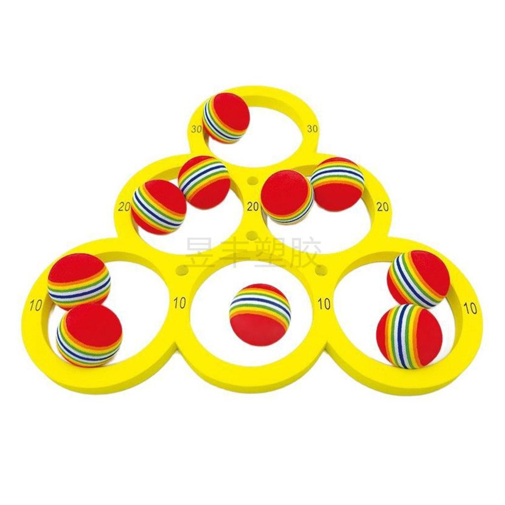 Cross-Border EVA Water Triangle Toss Ring Set: Interactive Pool Toy