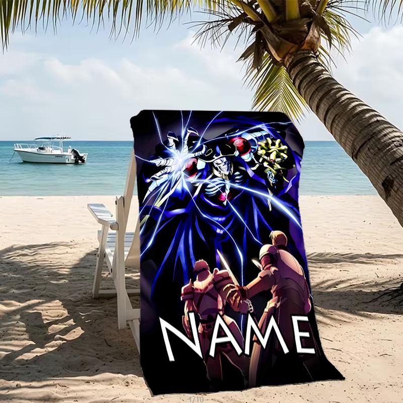 Customizable personalized beach towels Overlord themed designs.Suitable for the beach, yoga, sports;ideal as beach accessories