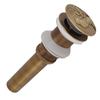 Without Overflow Drain Stopper Brass Sink Drain Elegant Sink Drain Stopper  Wash Basin