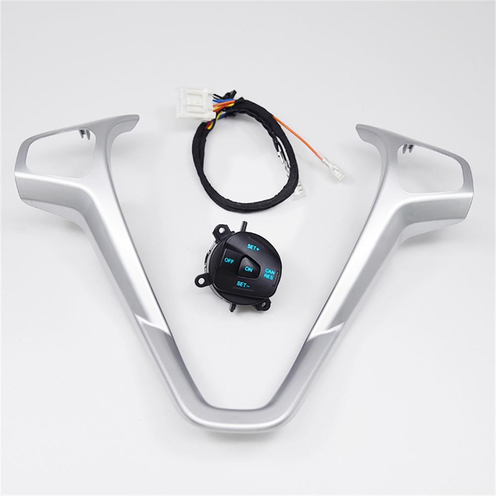 Steering Wheel Frame Panel+Right Button For Ford Fiesta MK7 MK8 ST Ecosport 2013