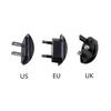 1pc Universal Black 220V To 12V 50hz Portable Car Cigarette Lighter Socket Adapter Converter Parts 3syles US/EU/UK