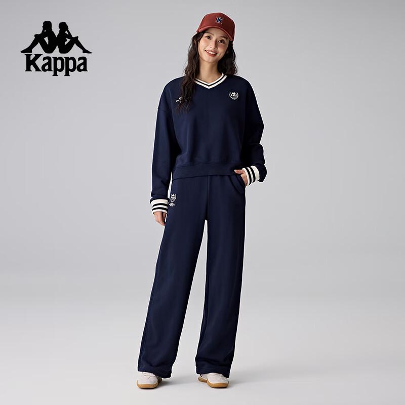 Kappa Women s Retro Straight-Leg Knit Sweatpants L