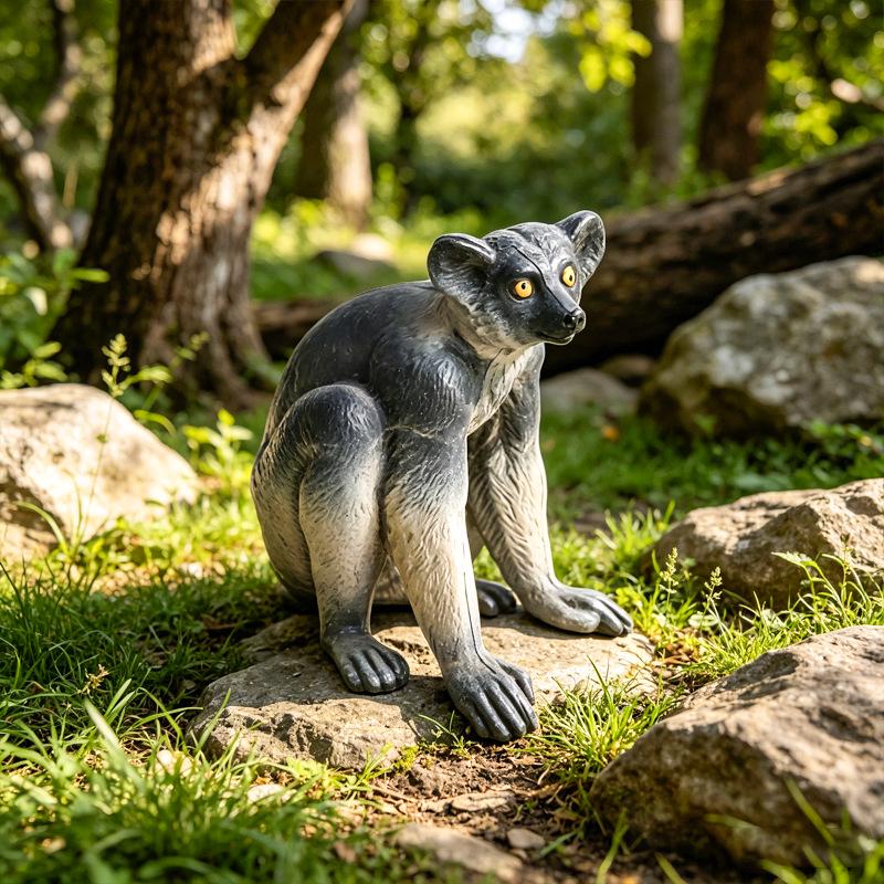 Ring-Tailed Lemur Heart Model - Children's Cognitive Toy and Birthday Gift