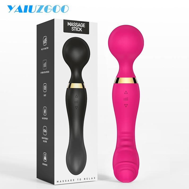 Powerful Wand Vibrator for Woman 28 Vibration Dual Motors AV Magic Wand Dildo G Spot Massager Clitori Stimulator Adult Sex Toys
