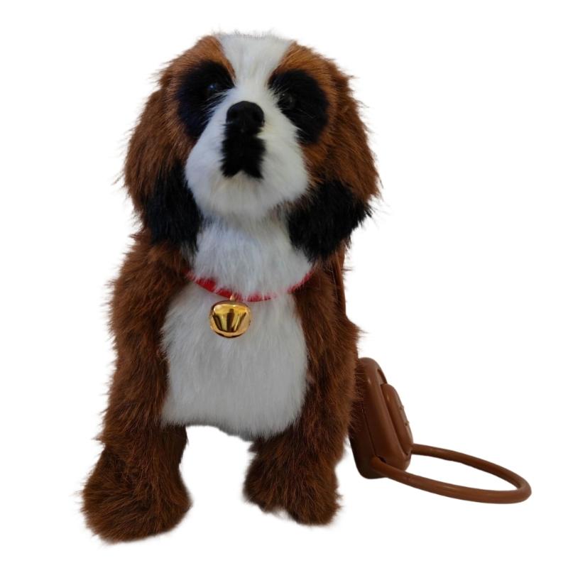 Electric Plush Dog Toy Sing Walk Respond Touch Walking Singing Electric Dog Toy for Interactive Fun Children Pet Lover