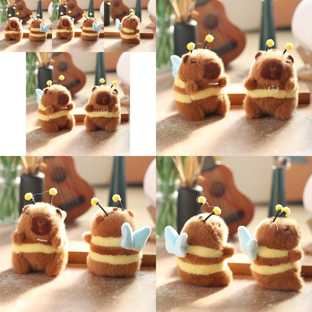 Adorable Plush Bee Keychain With Moving Wings For Cute Bag Accessory And Gift