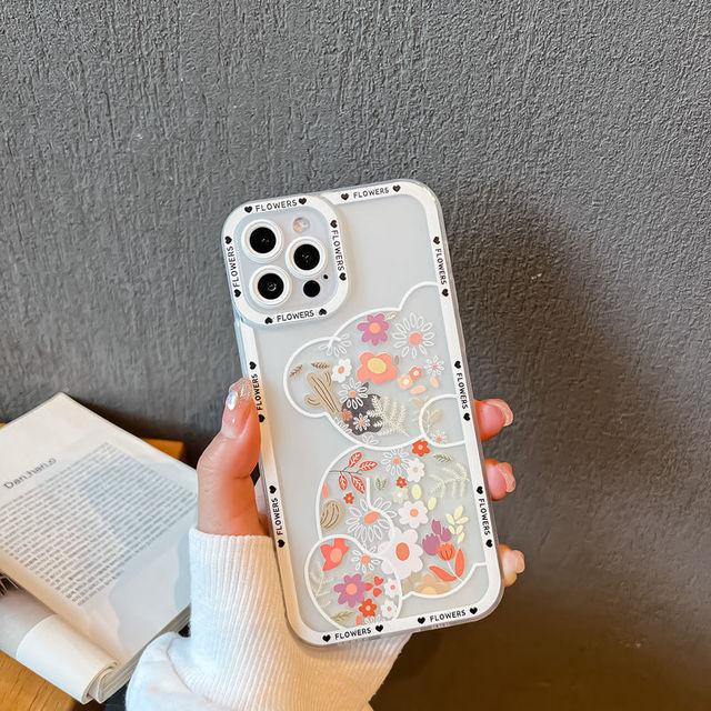 Custodia Dipinta a Cuore Ins Love Per Custodie Iphone 14 Silicone Funda Iphone 11 12 13 Pro Max 7 Plus 8 X Xs Max Se 2022 Xr Cover Coque