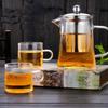350/550/750ML Glass Teapot with Infuser Clear Heat Resistant High Borosilicate Glass Teapot Office Home Summer Winter Drinkware
